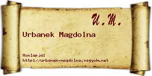 Urbanek Magdolna névjegykártya